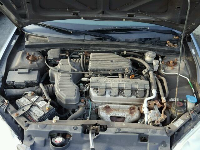 2HGES15574H595538 - 2004 HONDA CIVIC LX SILVER photo 7