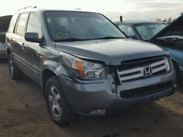 2HKYF186X7H504598 - 2007 HONDA PILOT EXL GRAY photo 1