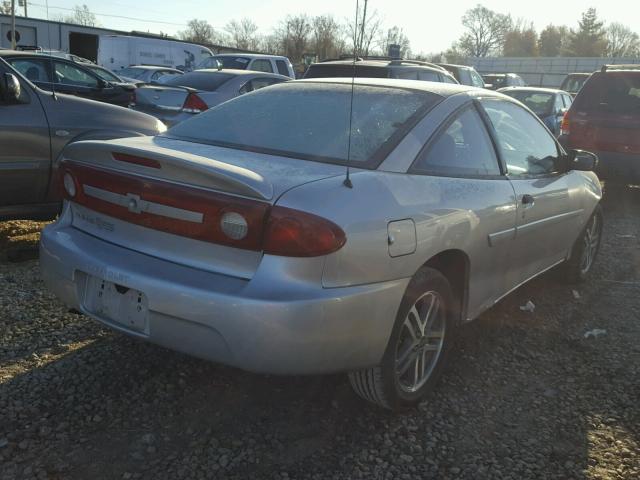 1G1JC12F337380801 - 2003 CHEVROLET CAVALIER SILVER photo 4