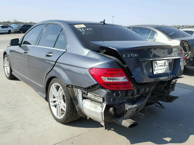 WDDGF4HB4DA850679 - 2013 MERCEDES-BENZ C 250 CHARCOAL photo 3