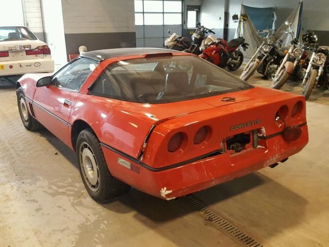 1G1YY2181H5106959 - 1987 CHEVROLET CORVETTE RED photo 3