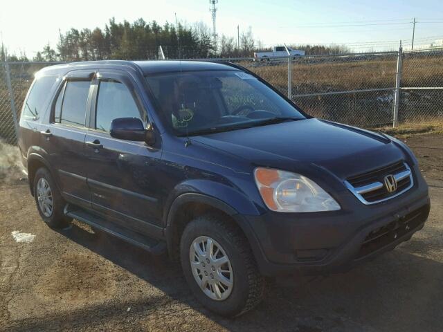 JHLRD77894C812128 - 2004 HONDA CR-V EX BLUE photo 1