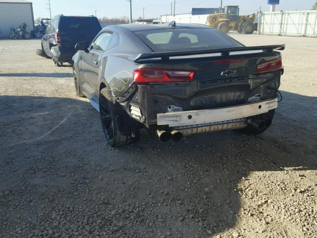 1G1FJ1R64H0157930 - 2017 CHEVROLET CAMARO ZL1 灰色 照片 3