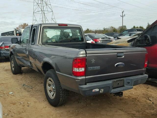 1FTYR44E07PA01057 - 2007 FORD RANGER SUP GRAY photo 3