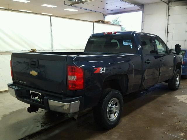 1GCHK23K68F136518 - 2008 CHEVROLET SILVERADO BLUE photo 4