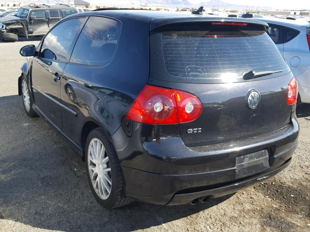 WVWEV71KX7W093889 - 2007 VOLKSWAGEN NEW GTI BLACK photo 3