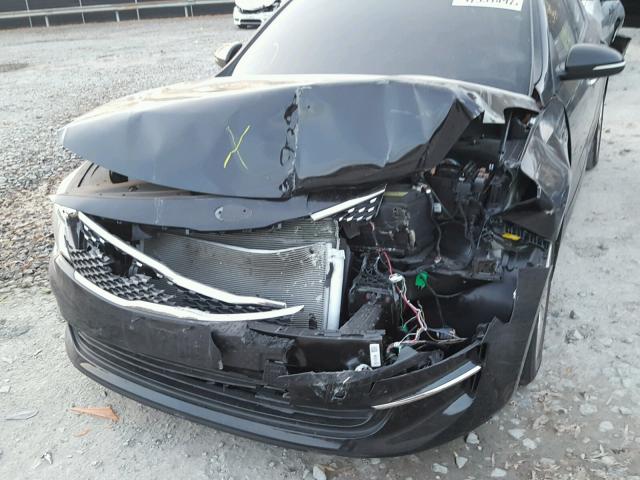 5XXGU4L3XGG095403 - 2016 KIA OPTIMA EX BLACK photo 9