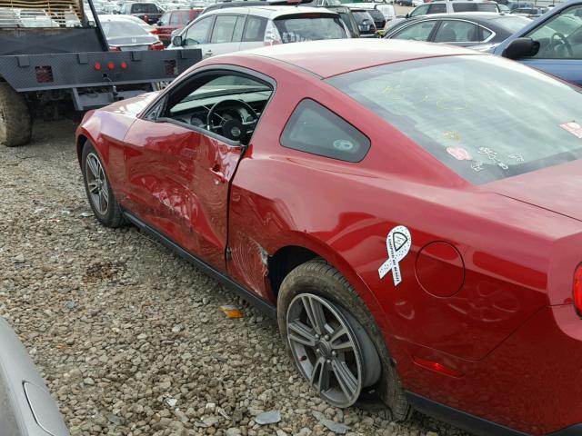 1ZVBP8AM2C5243463 - 2012 FORD MUSTANG BURGUNDY photo 9