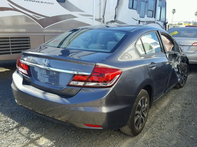 19XFB2F86DE267508 - 2013 HONDA CIVIC EX ნაცრისფერი ფოტო 4