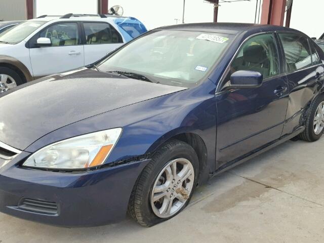 1HGCM56397A056329 - 2007 HONDA ACCORD SE BLUE photo 9