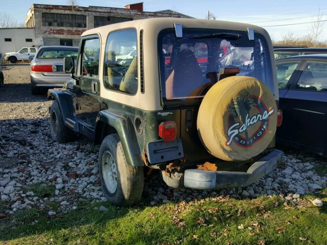 1J4FY49S7WP772715 - 1998 JEEP WRANGLER / GREEN photo 3