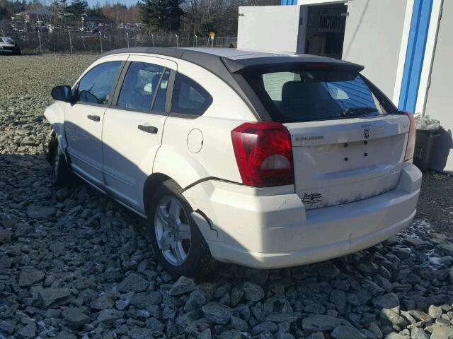 1B3HB48B67D162097 - 2007 DODGE CALIBER SX WHITE photo 3