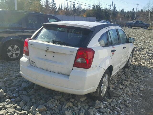 1B3HB48B67D162097 - 2007 DODGE CALIBER SX WHITE photo 4