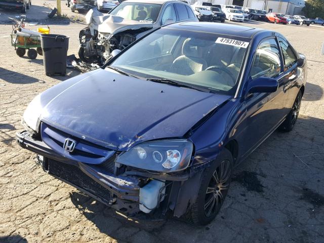 1HGEM22082L027873 - 2002 HONDA CIVIC EX BLUE photo 2