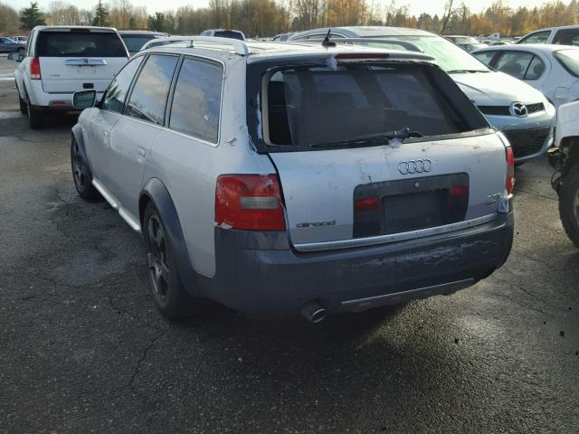 WAUYP64B61N110856 - 2001 AUDI ALLROAD SILVER photo 3