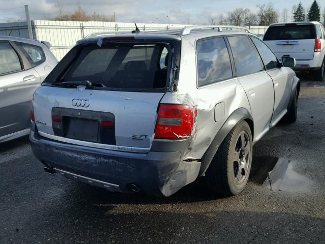 WAUYP64B61N110856 - 2001 AUDI ALLROAD SILVER photo 4