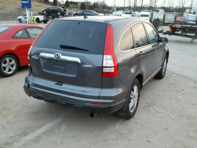 5J6RE4H51BL062468 - 2011 HONDA CR-V EX GRAY photo 4