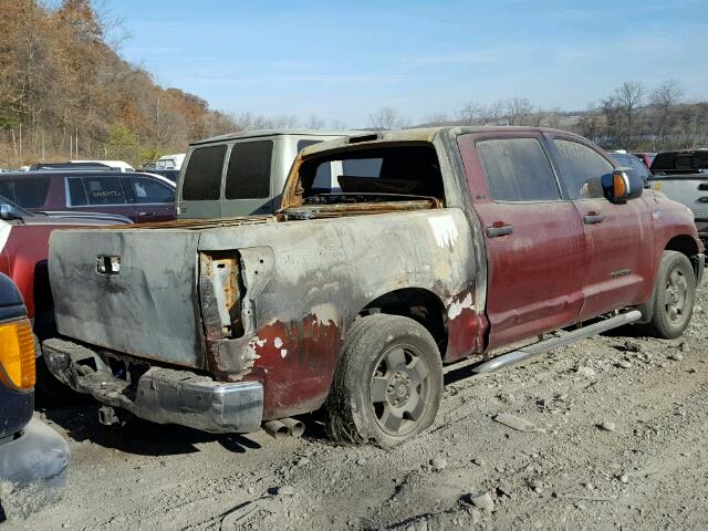 5TBDV54177S475471 - 2007 TOYOTA TUNDRA CRE RED photo 4