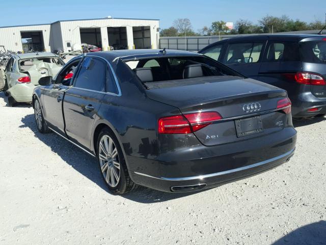 WAU32AFD8FN029522 - 2015 AUDI A8 L QUATT BLACK photo 3