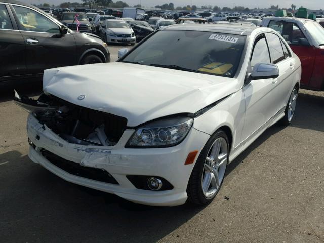 WDDGF56X18F161874 - 2008 MERCEDES-BENZ C 350 WHITE photo 2