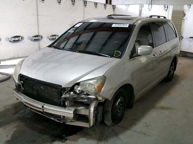 5FNRL38755B004443 - 2005 HONDA ODYSSEY EX SILVER photo 2