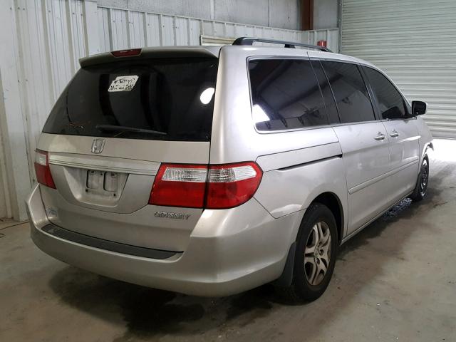 5FNRL38755B004443 - 2005 HONDA ODYSSEY EX SILVER photo 4