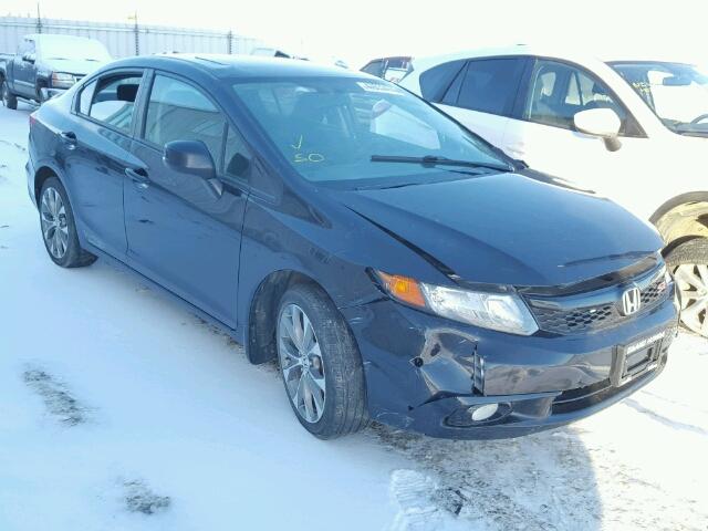 2HGFB6E53CH201369 - 2012 HONDA CIVIC SI BLACK photo 1