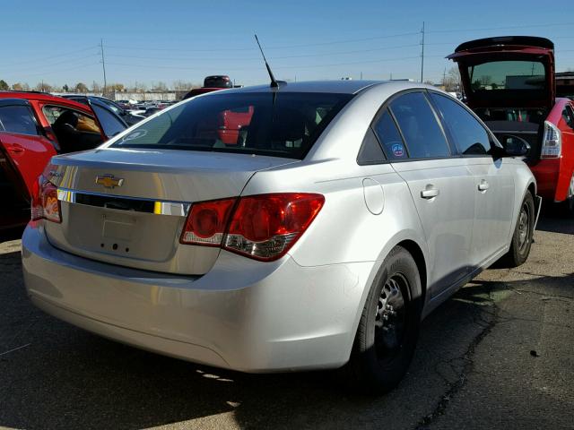 1G1PA5SH3E7279589 - 2014 CHEVROLET CRUZE LS SILVER photo 4