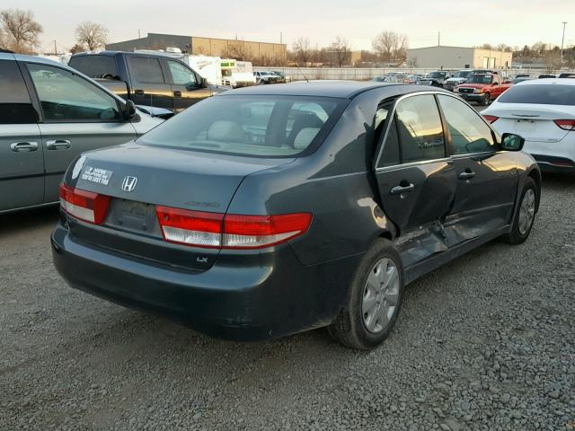 1HGCM56324A164447 - 2004 HONDA ACCORD LX GREEN photo 4