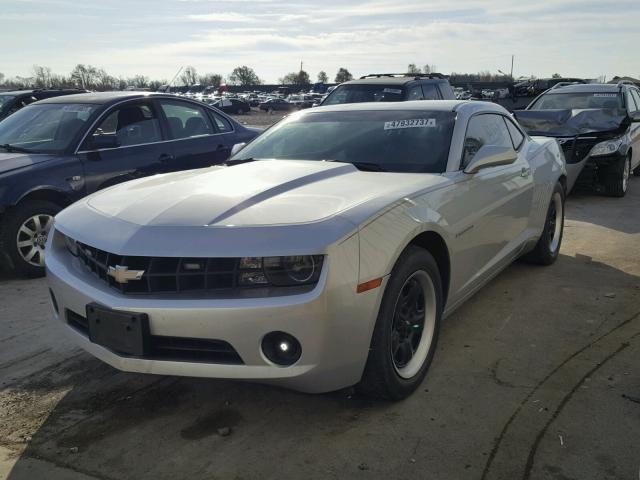 2G1FE1E33C9147999 - 2012 CHEVROLET CAMARO LS SILVER photo 2