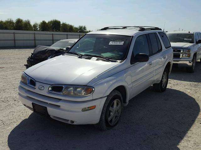 1GHDS13S522174405 - 2002 OLDSMOBILE BRAVADA WHITE photo 2