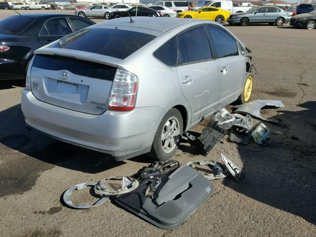 JTDKB20U263163368 - 2006 TOYOTA PRIUS SILVER photo 4