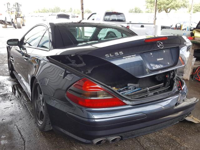 WDBSK74F95F095185 - 2005 MERCEDES-BENZ SL 55 AMG BLUE photo 3