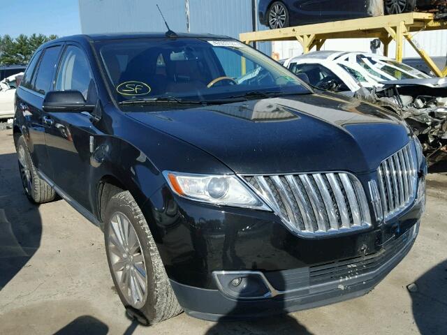 2LMDJ6JK8CBL10496 - 2012 LINCOLN MKX BLACK photo 1