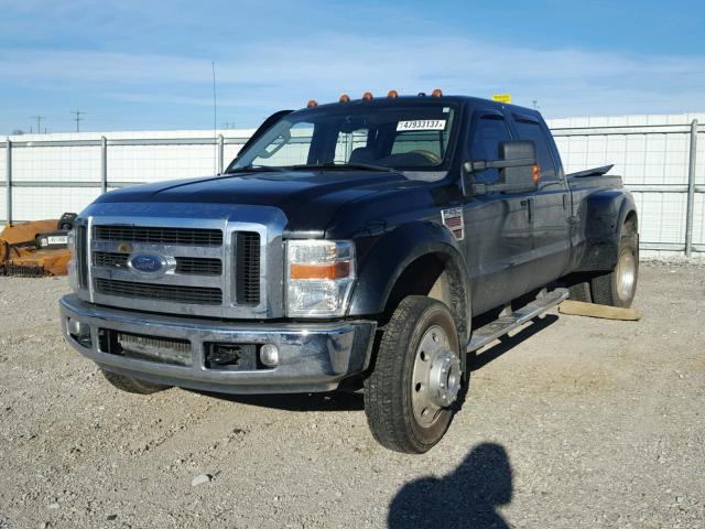 1FTXW43R18EB40121 - 2008 FORD F450 SUPER BLACK photo 2