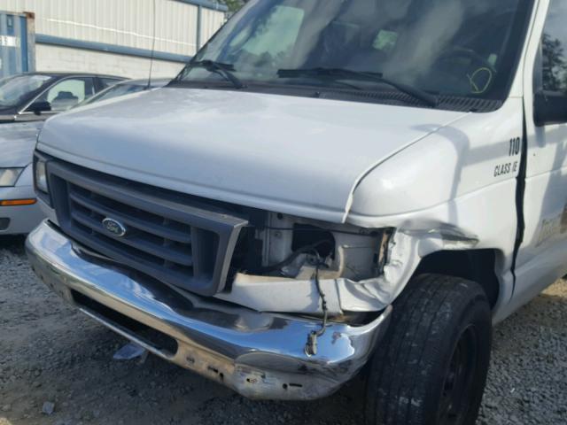 1FTNS24W67DA04938 - 2007 FORD ECONOLINE WHITE photo 9