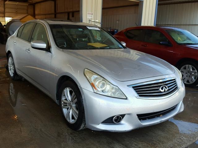 JN1CV6AP5AM400808 - 2010 INFINITI G37 BASE SILVER photo 1