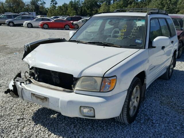 JF1SF65641H735936 - 2001 SUBARU FORESTER S WHITE photo 2