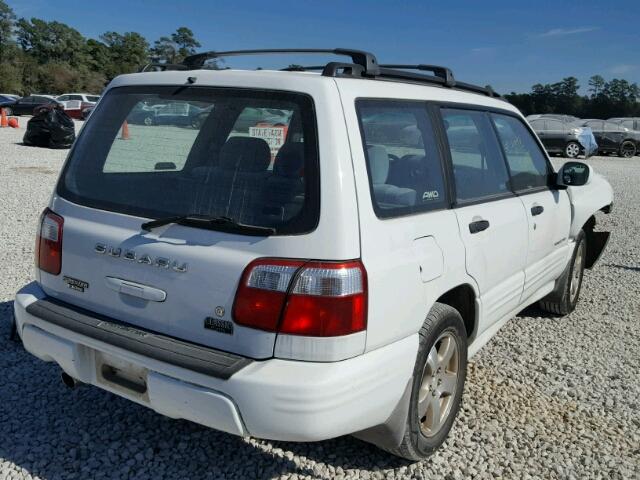 JF1SF65641H735936 - 2001 SUBARU FORESTER S WHITE photo 4