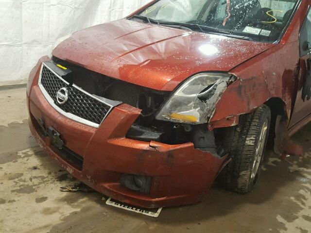 3N1AB6AP5AL606897 - 2010 NISSAN SENTRA 2.0 RED photo 9