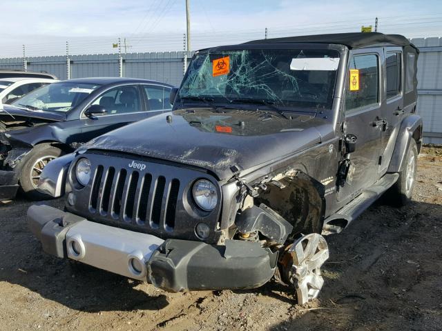 1C4BJWEG7EL301238 - 2014 JEEP WRANGLER U CHARCOAL photo 2