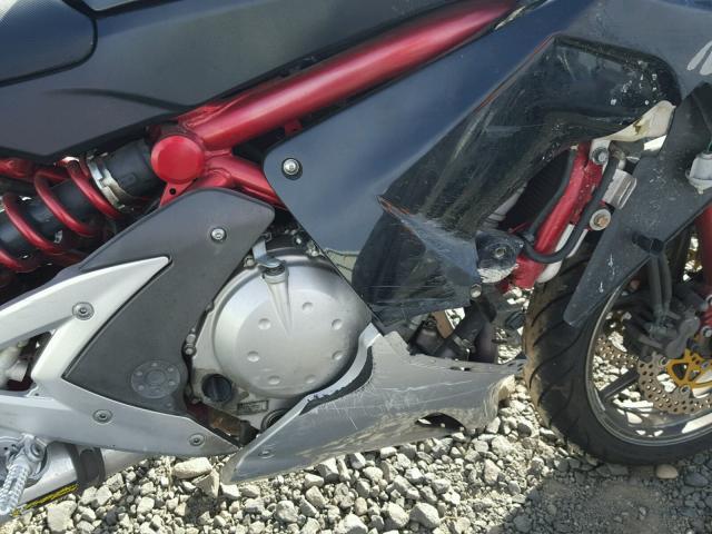 JKAEXEA186A011072 - 2006 KAWASAKI EX650 A6F BLACK photo 7