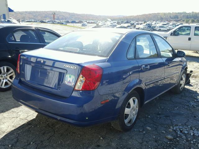 KL5JD56ZX6K244706 - 2006 SUZUKI FORENZA BLUE photo 4