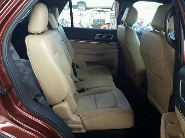 1FM5K7F80GGA51369 - 2016 FORD EXPLORER L BROWN photo 6