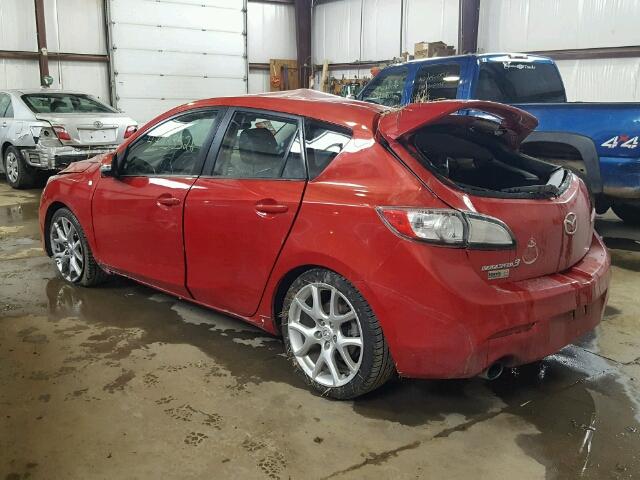 JM1BL1H35A1200209 - 2010 MAZDA SPEED 3 RED photo 3
