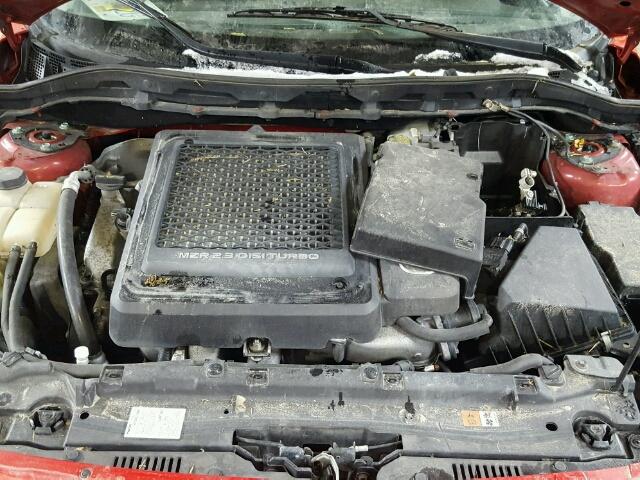 JM1BL1H35A1200209 - 2010 MAZDA SPEED 3 RED photo 7