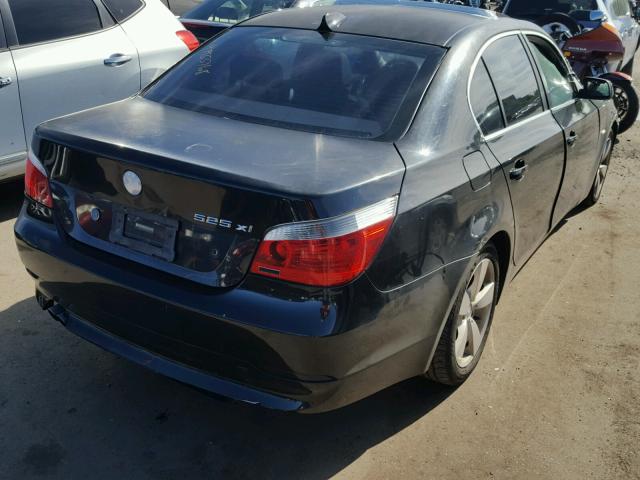 WBANF33576CS34864 - 2006 BMW 525 XI BLACK photo 4