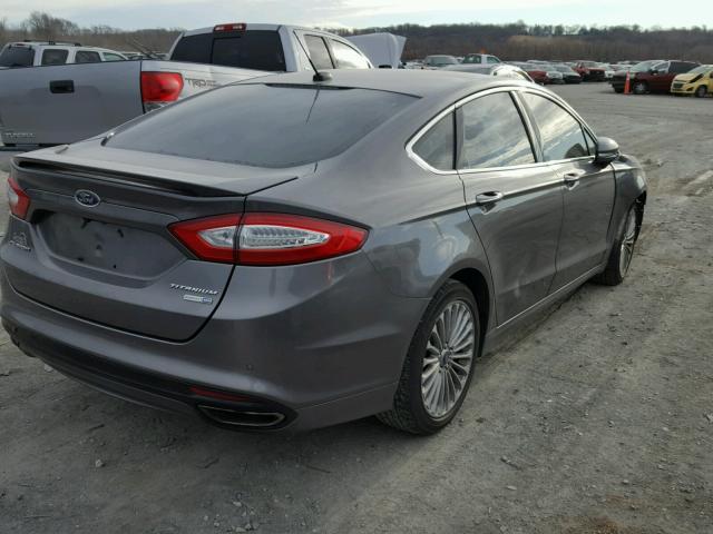 3FA6P0D94DR266745 - 2013 FORD FUSION TIT CHARCOAL photo 4