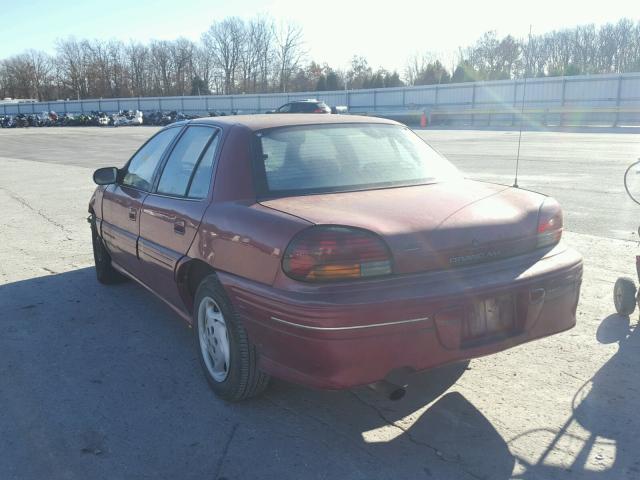 1G2NE52M7TC730483 - 1996 PONTIAC GRAND AM S MAROON photo 3