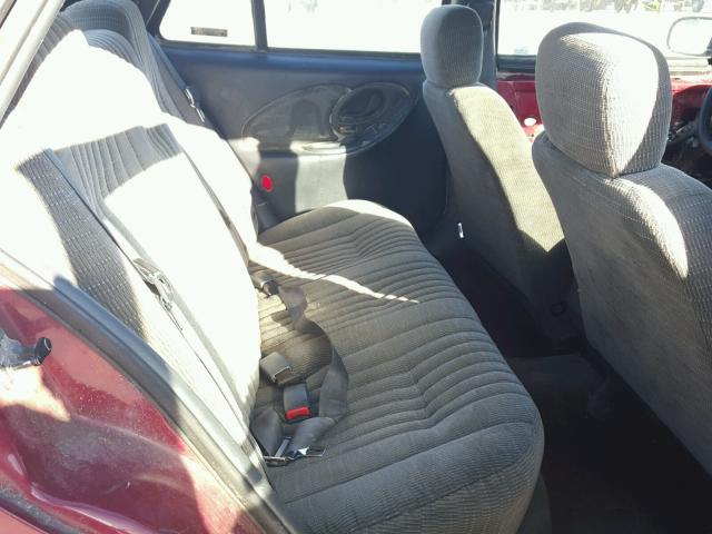 1G2NE52M7TC730483 - 1996 PONTIAC GRAND AM S MAROON photo 6